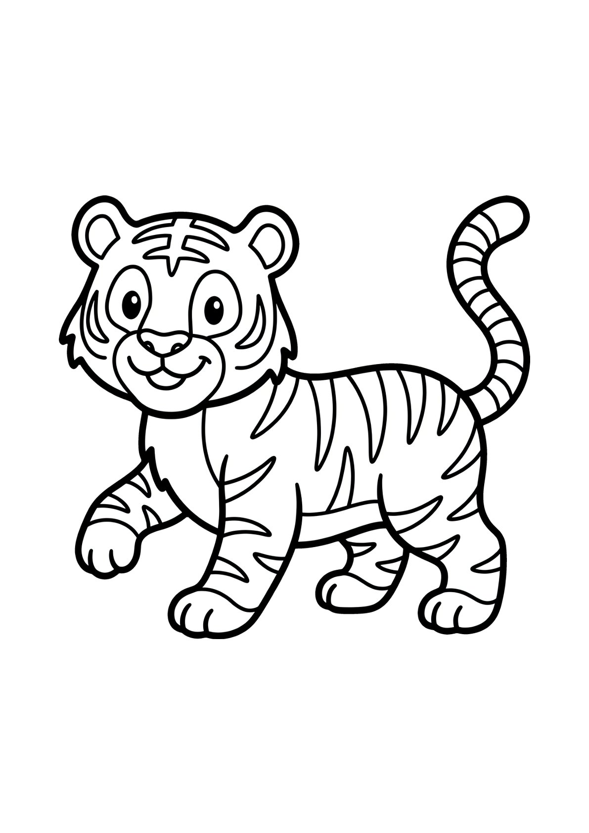 Animals Simple Tiger